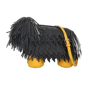 Cute Shaggy Dog Crossbody Handbag